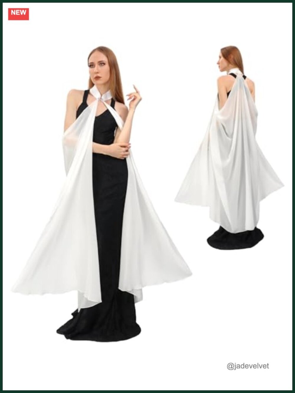 Chiffon Shawl Cape Tulle Cloak for Evening Dresses Wedding